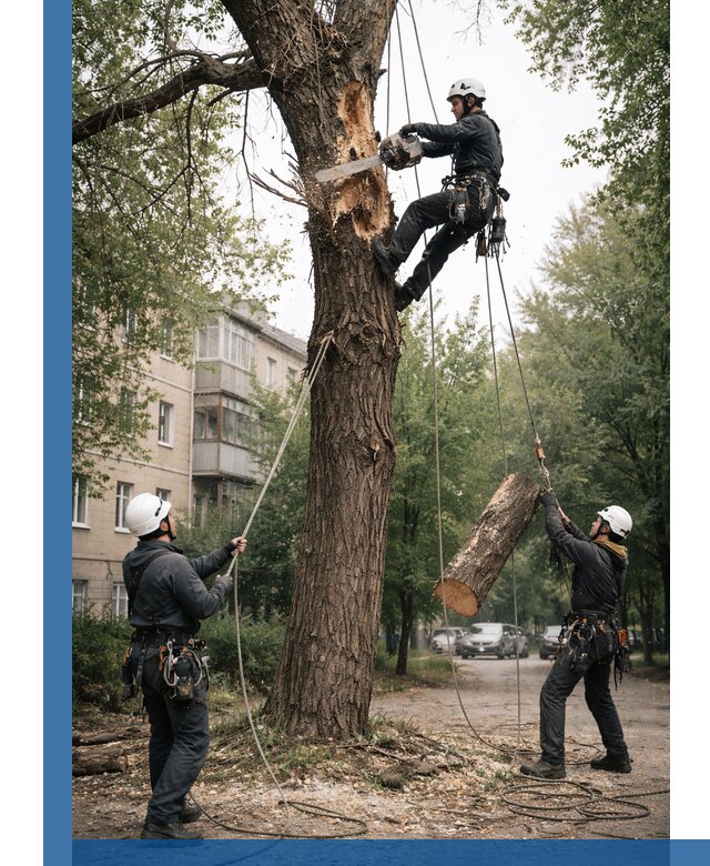 Срочное удаление аварийных деревьев в Егорьевске с гарантией безопасности