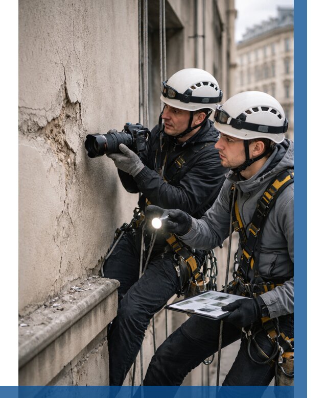 Фотофиксация дефектов фасада в Егорьевске от 4557 р. | ВЫСОТНИК-Грь