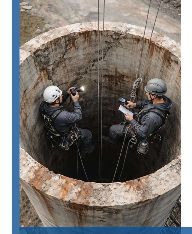 Обследование дымовой трубы: диагностика и оценка состояния в Егорьевске